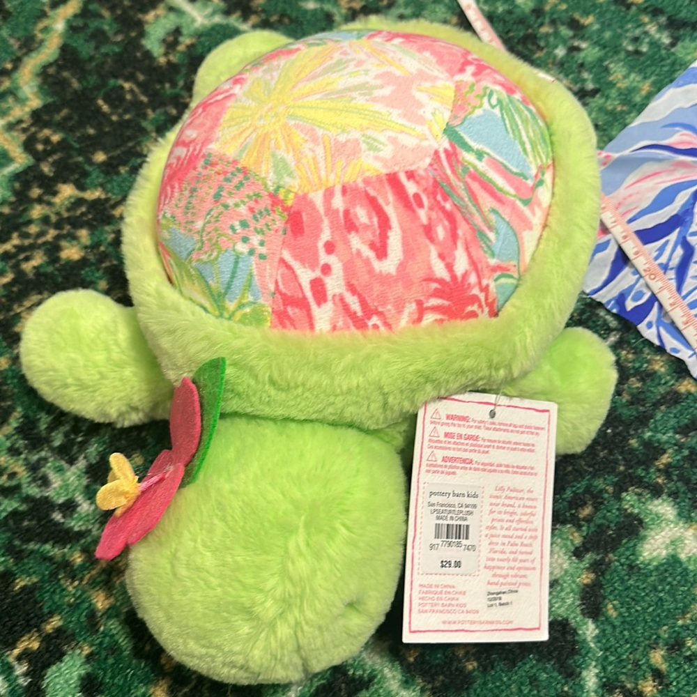 PB x LILLY turtle stuffed animal